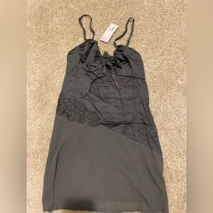 Wild Fable Gray Spaghetti Strap Dress Size Small NWT